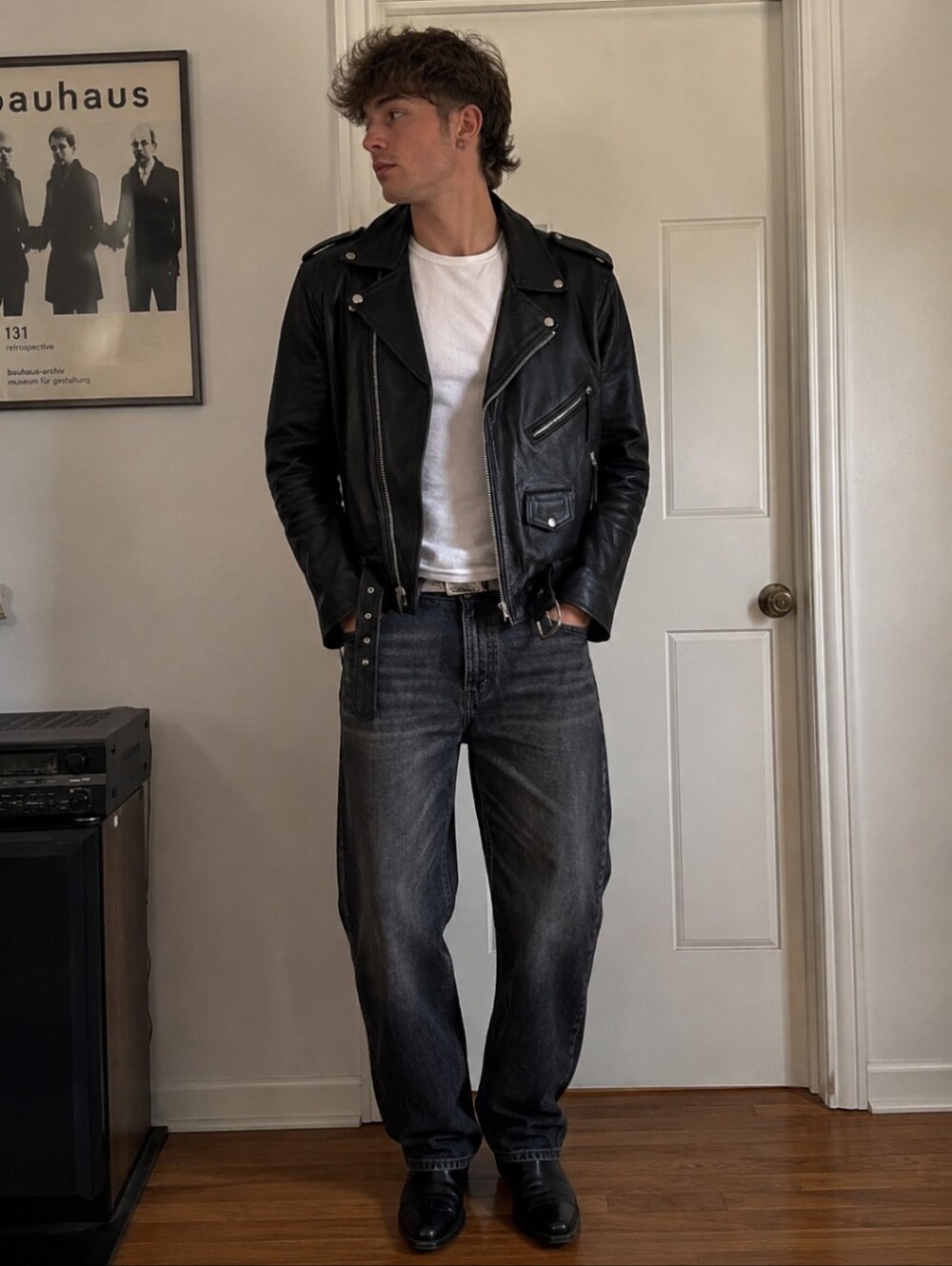 🏍️ vintage la luna motorcycle biker jacket